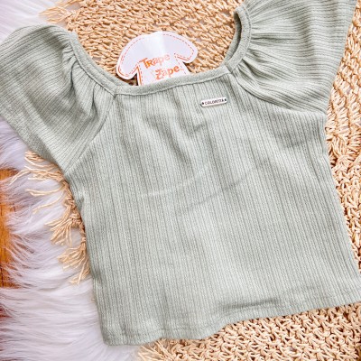 Conj. Blusa e Short Saia Mini Tranças - Verde